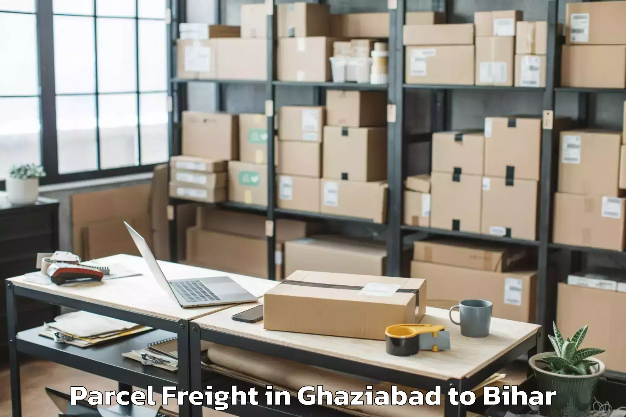 Get Ghaziabad to Balmiki Nagar Parcel Freight